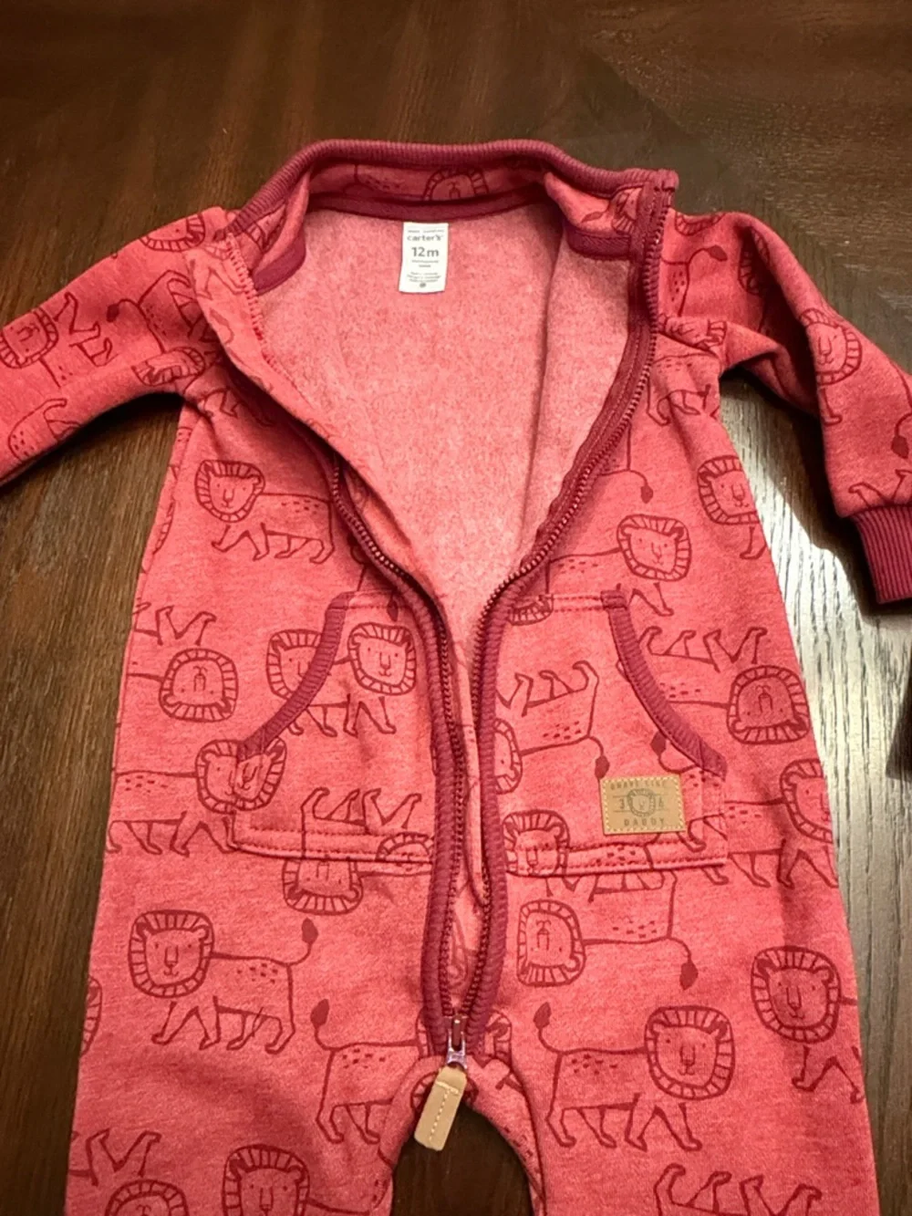 Carter’s Baby Boy Dino Outfit Bundle 12M – NWT Hoodie Set + Zip Romper